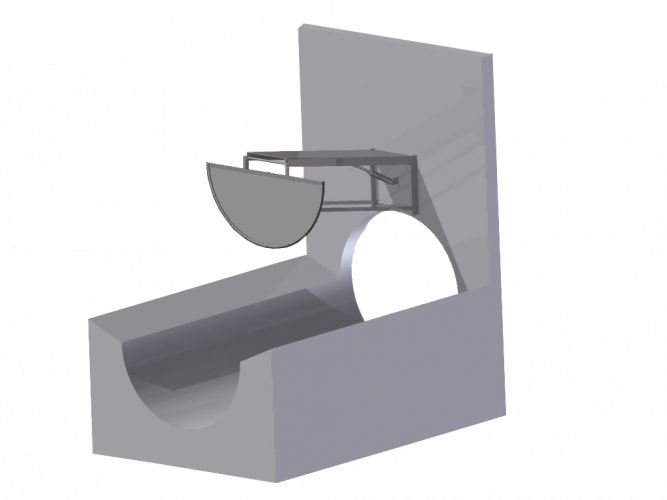 Kanalsp&uuml;lschutz Typ CF Klappe