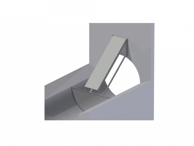 Kanalspülschutz Typ CF Klappe geschlossen