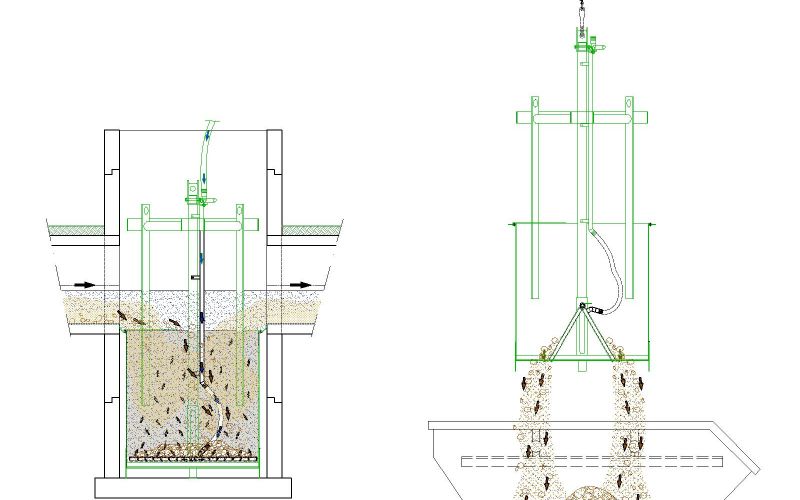 Zeichnung Geröllfang Typ GESMO