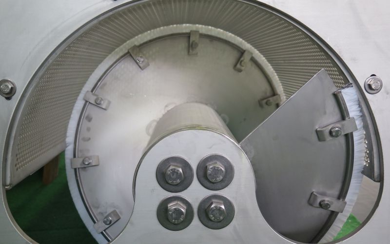 Innenansicht Siebanlage Typ SAS 