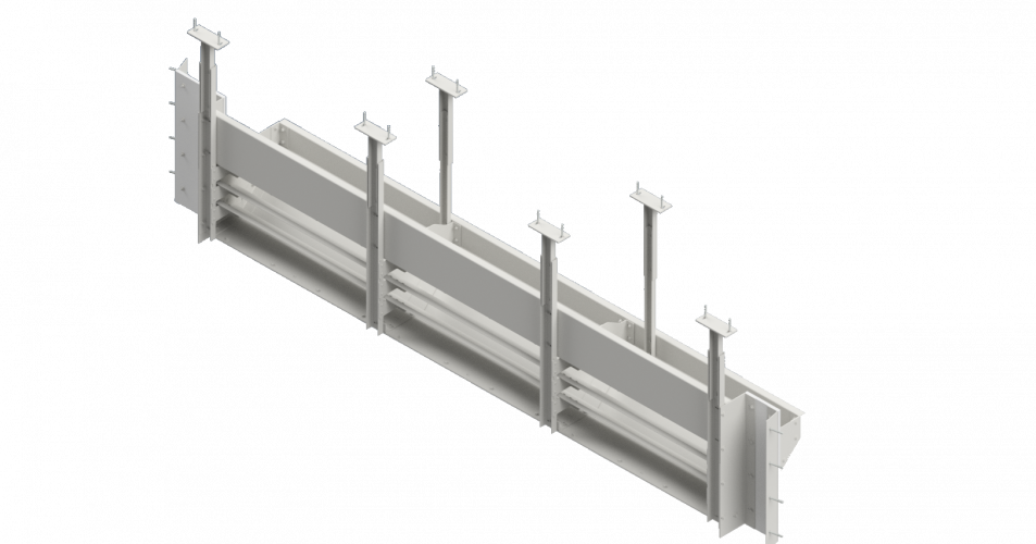 Lamella overflow baffle