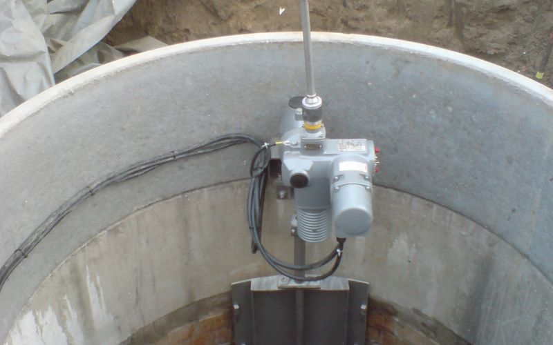 Notfallschieberanlage